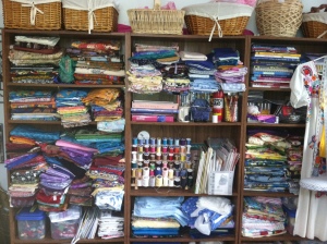 My fabric stash, or rather part of it.